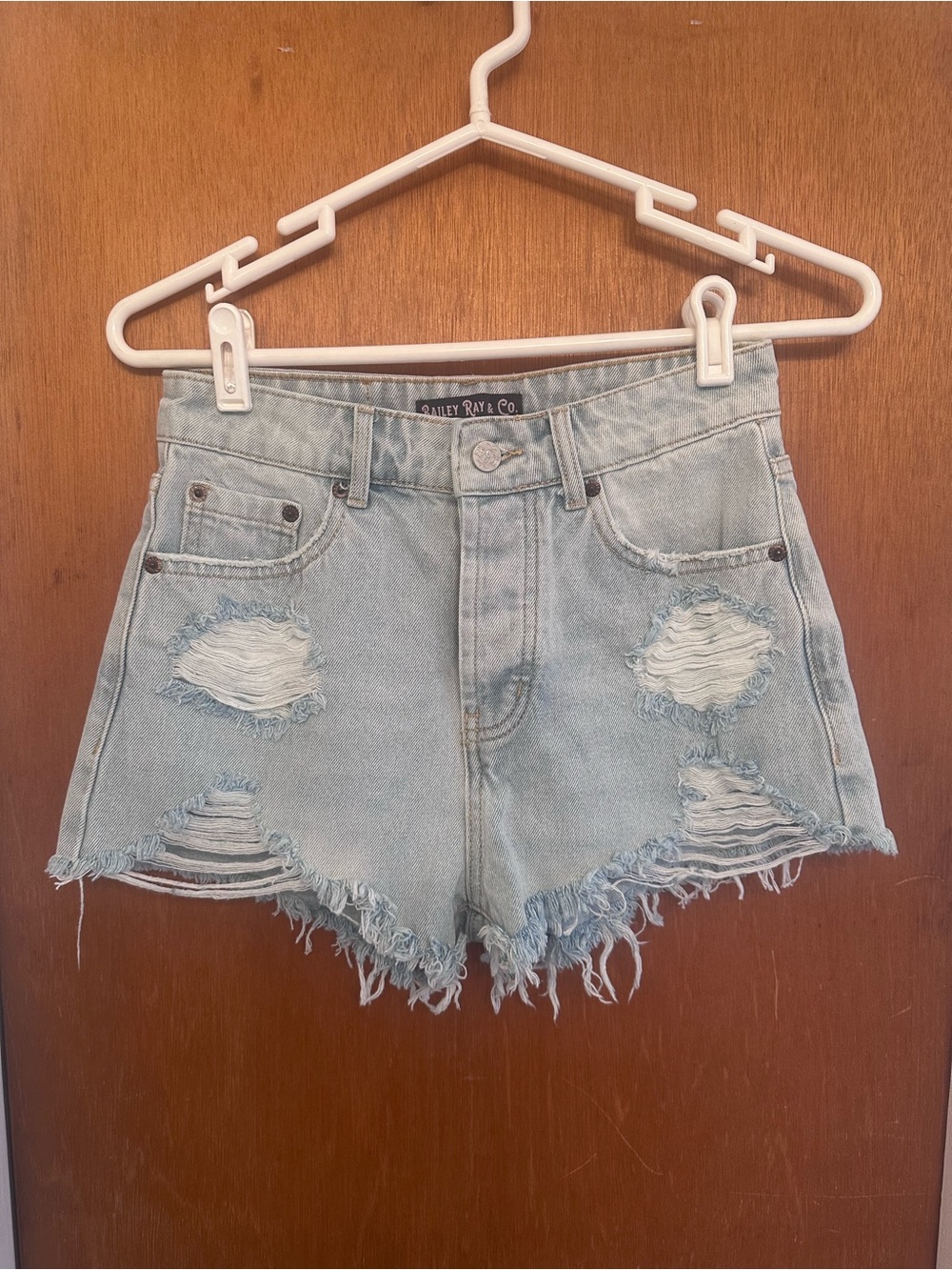 Bailey Ray High Waisted Jean Shorts